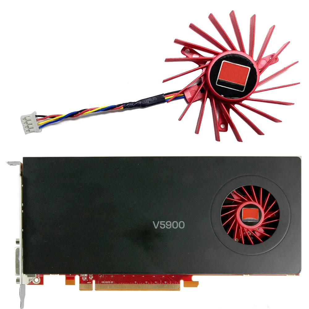 

1pc Replacement 60MM Cooling Fan Graphics Cooler for AMD/ATI FirePro W7000 V5900 R5000 Video Card Repair Parts