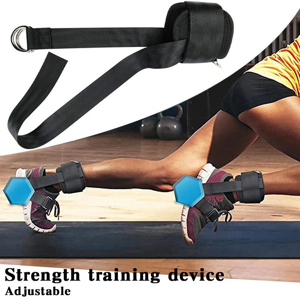 

1Pair Dumbbell Ankle Strap Adjustable Ankle Weights for Glute Leg Workouts Cable Machine Attachments Gym Home Exercise Equipment