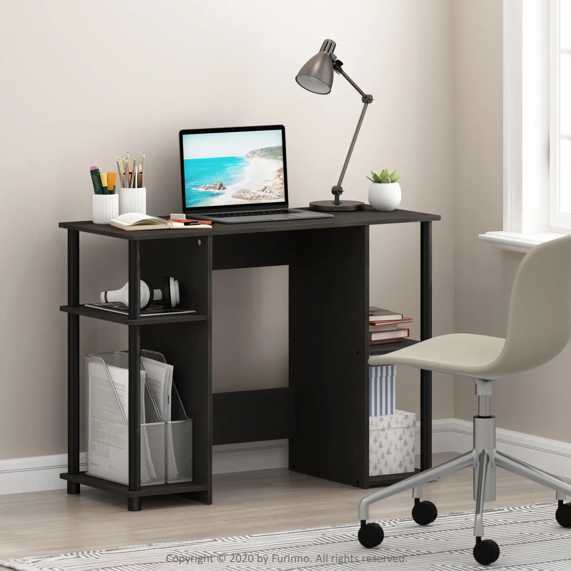 

Компактный компьютерный стол Furinno JAYA, эспрессо