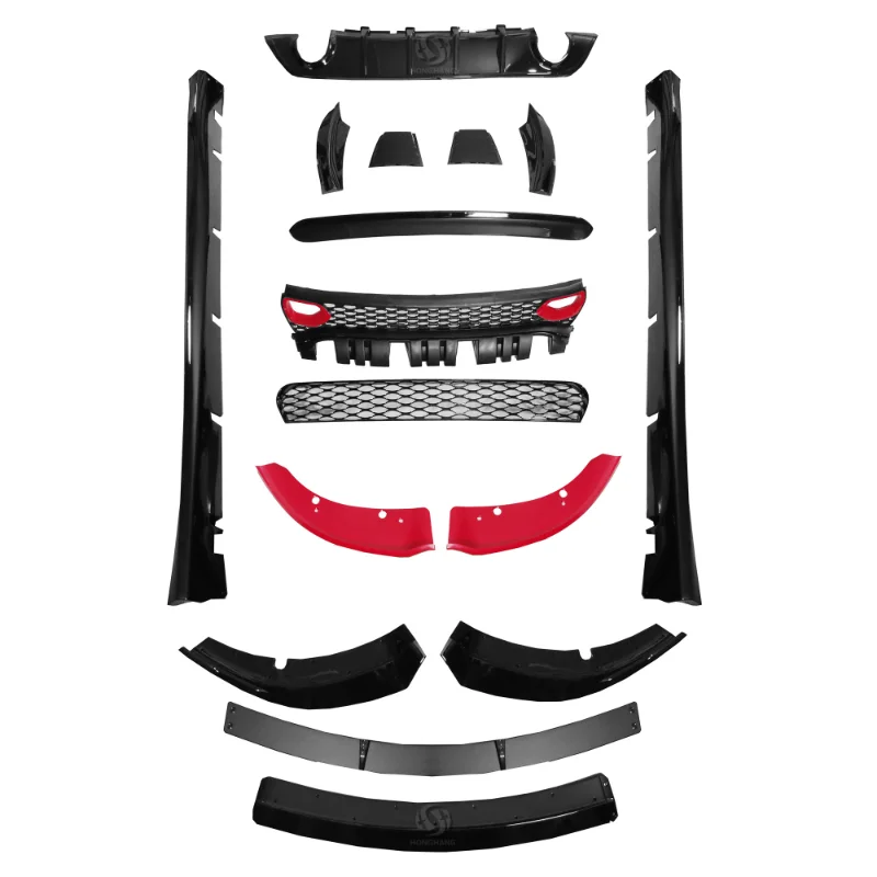 

2023 Hot Sale Front Lip Side Skirt Rear Diffuser Spoiler Full Body Kit for Dodge Charger Widebody Kit Accessories 2015-2023