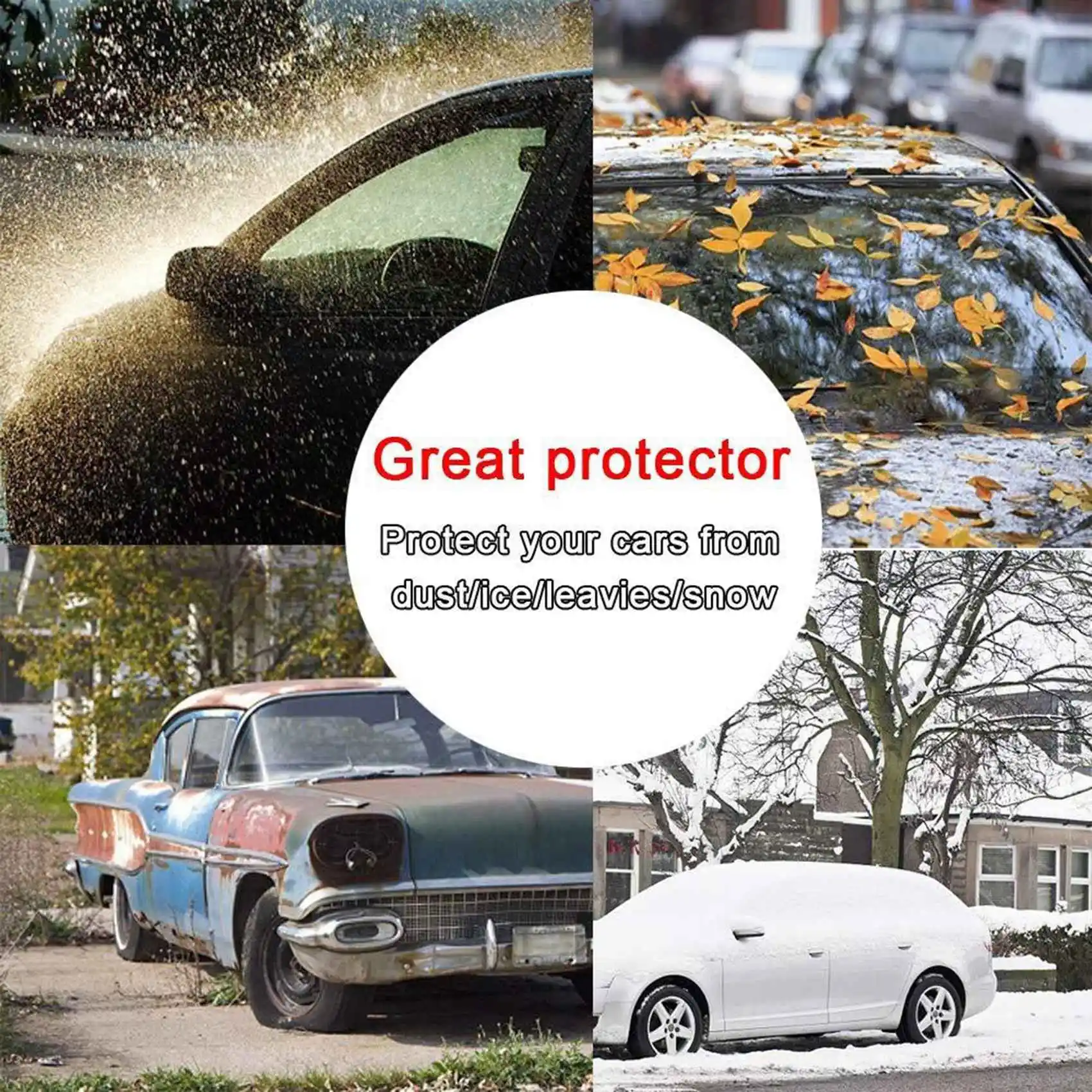 Магнитный чехол на заднее лобовое стекло автомобиля защита от замерзания льда