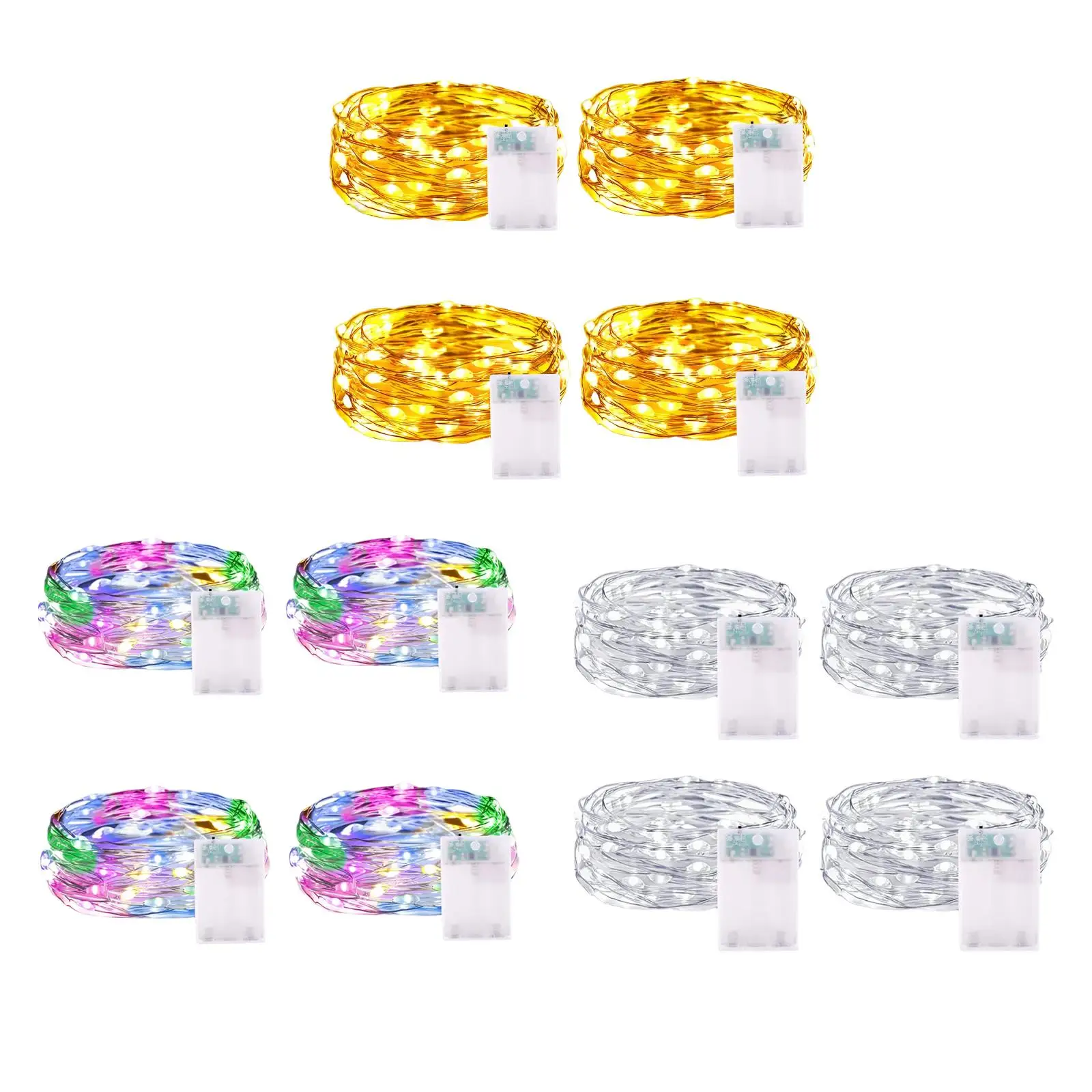 

4x LED String Light Battery Powered Lighting Fairy Lamp for Home Bedroom Bar