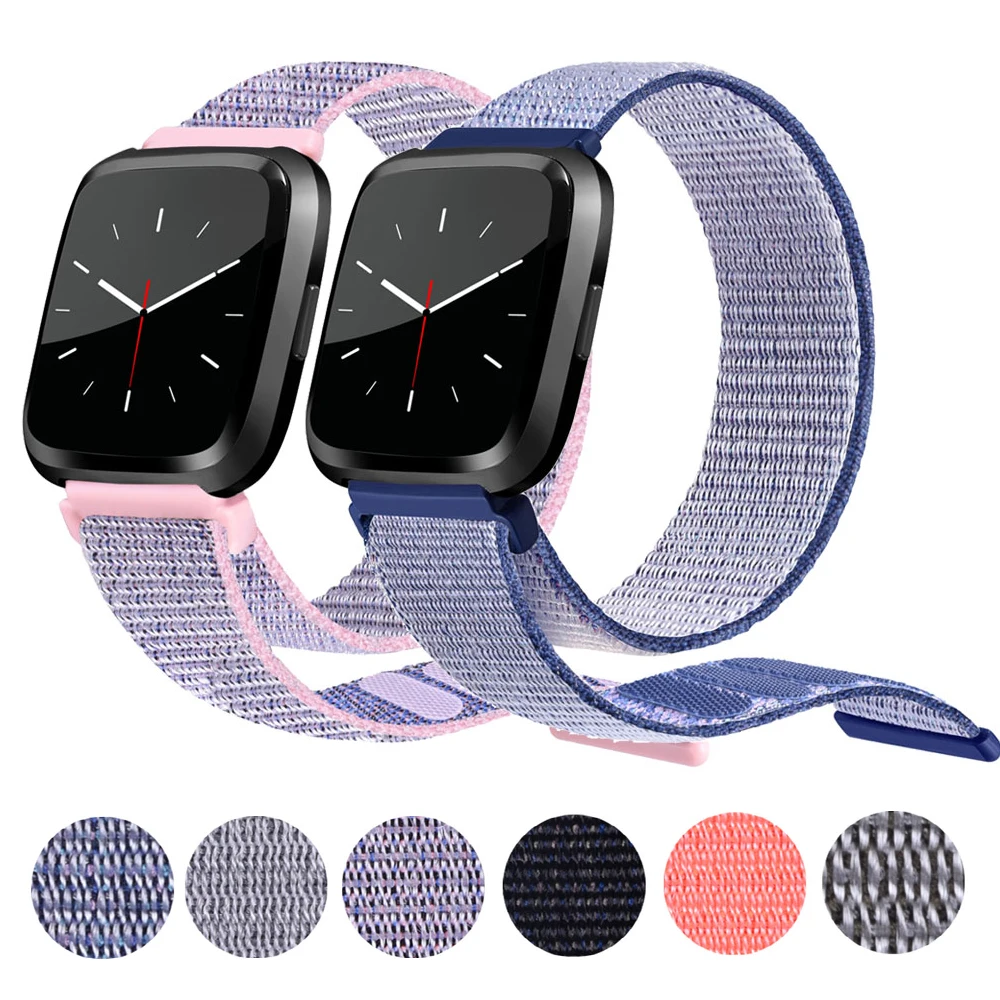 

Ремешок нейлоновый для умных часов Fitbit Versa 3 Lite Versa 2, сменный Браслет для наручных часов Fitbit Versa 3