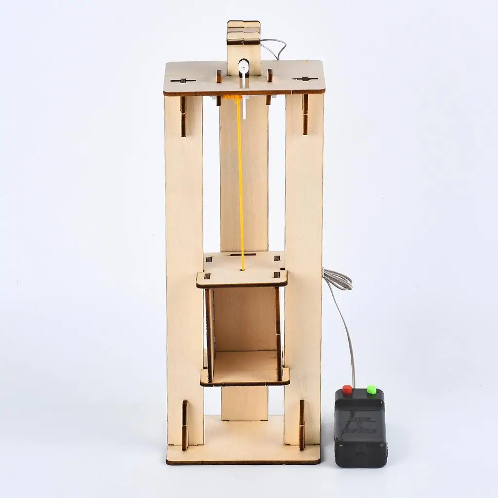 

Деревянный Электрический подъемник DIY физика Обучающие эксперименты модель игрушка с RC Мотором для детей подростков