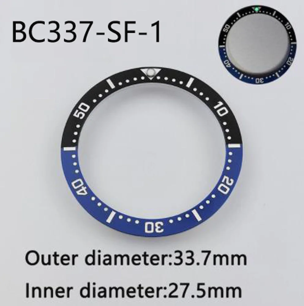 

33.7mm Bezel Lnsert Substitute Watch Insert Ring Luminous Watch Accessories Flat High-quality Ceramic Inner Diameter 27.5mm