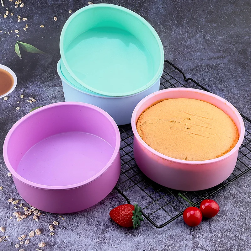 

Round Cake Silicone Cheesecake Pan Mold 8 Inch Baking Forms For Pastry Accessories Tools Food Grade Silicone Mould Kitchen Tools