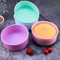 round cake silicone cheesecake pan mold 8 inch baking forms for pastry accessories tools food grade silicone mould kitchen tools