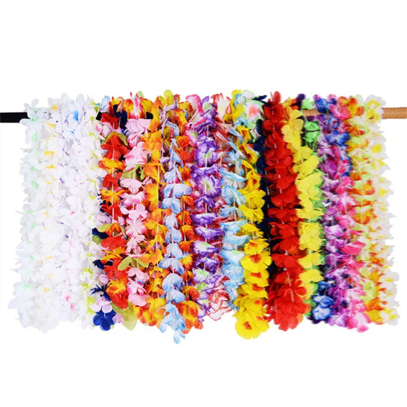 

36pcs/lot Hawaiian Leis Floral Necklace for Hula Dance Luau Party, Party Favors Celebrations and Decorations