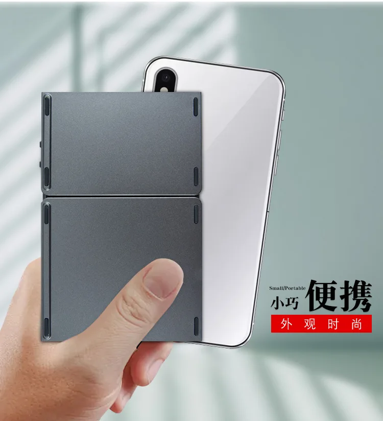 

Portable Folding Bluetooth Mini Keyboard Foldable Wireless Klavye Touchpad En Keypad for IOS/Android/Windows ipad Tablet