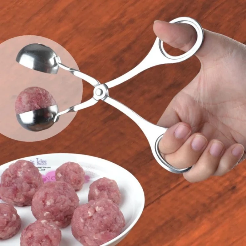 

Stainless steel meatball maker Tik Tok rice ball mold kitchen artifact fried meatballs household tools meatball clip