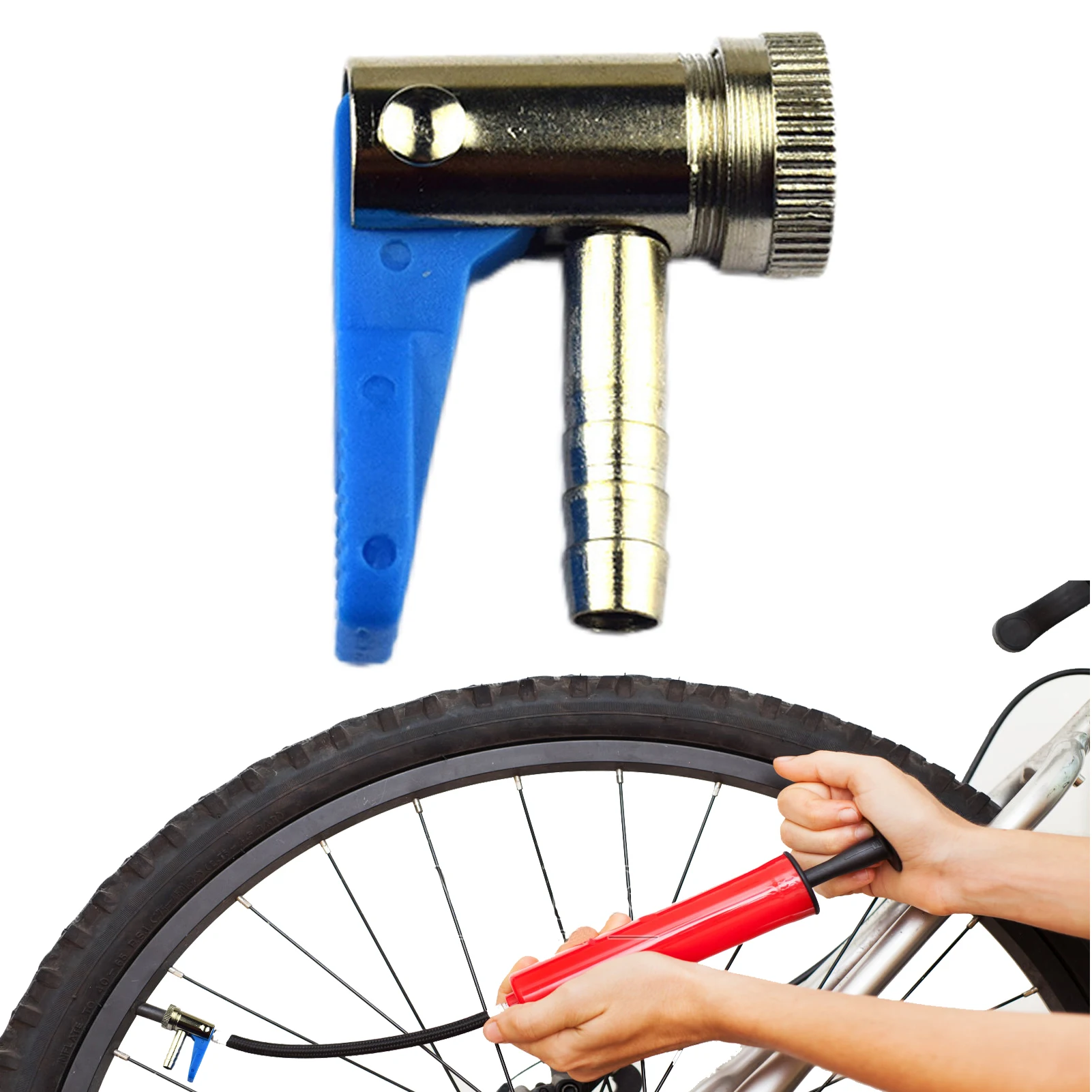 Tire Chuck Tire Inflator Pumps Valve Connector Compatible With 8mm Or 6mm Hoses Easy Attachment