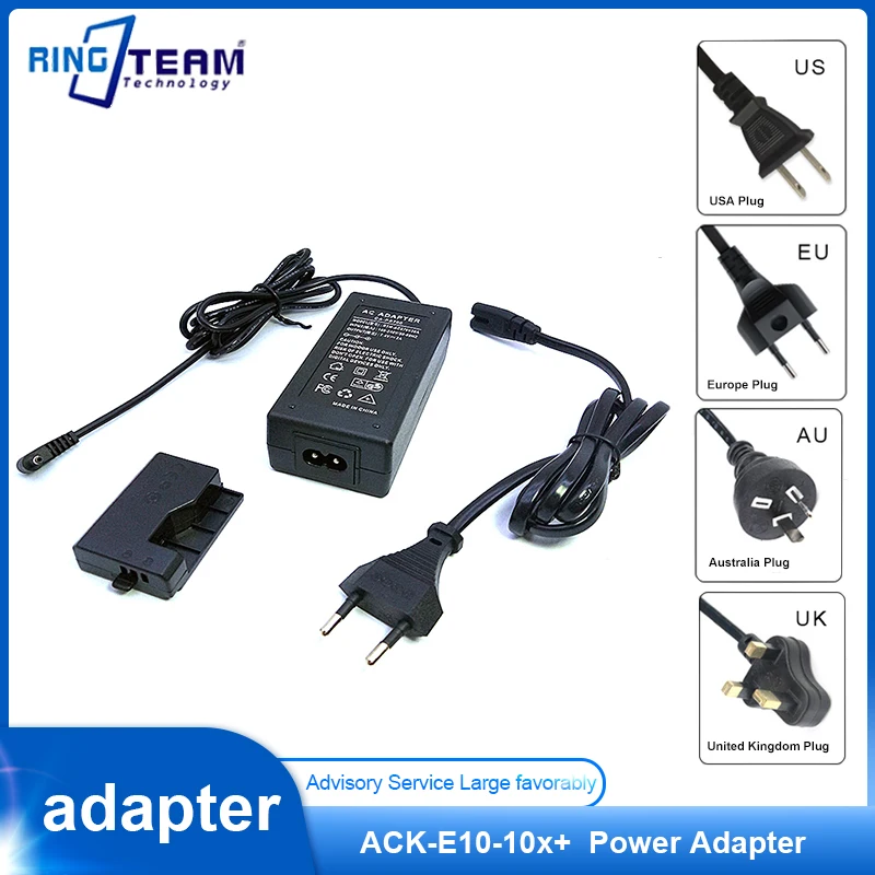 Адаптер для Фотоаппарата Canon EOS 1300D 1200D 1100D 1500D 3000D X50 X70 Rebel T3 T5 T6 DSLR, 10 комплектов