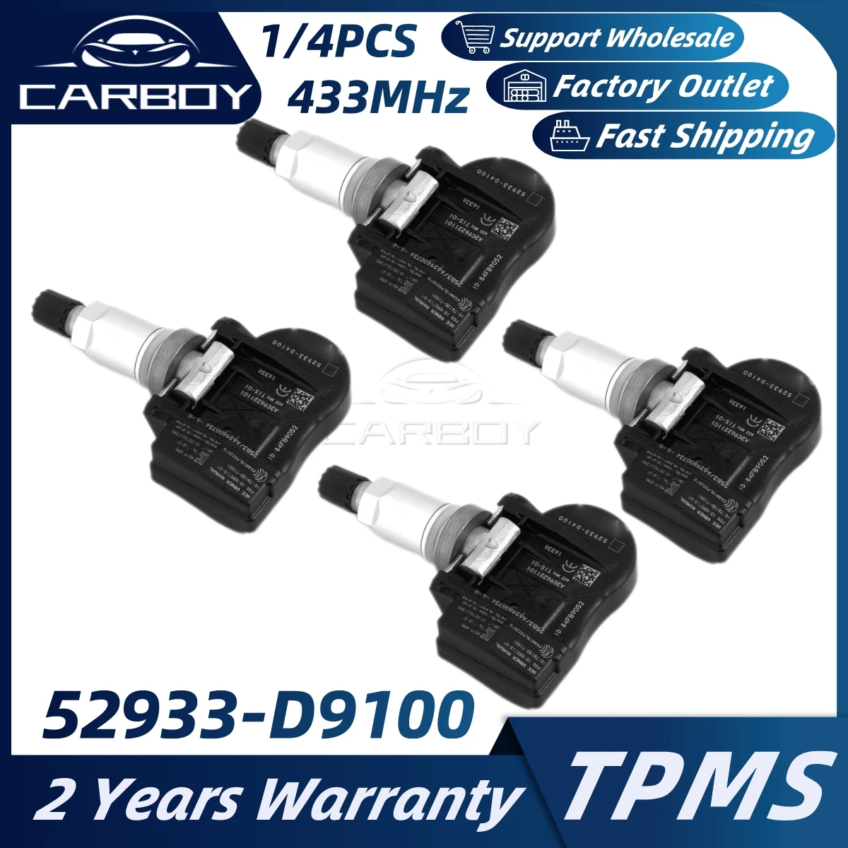 

Датчик TPMS 52933-D9100 для Hyundai Elantra greati30 Ioniq Kona Kia Nitro Optima K5 A2C96221101 52933D9100, бесплатная доставка