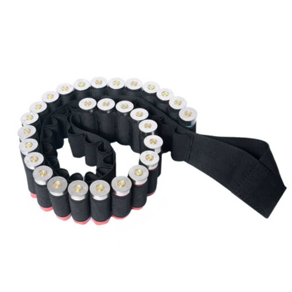 

Shotgun Sling Strap Sling Bandolier Black Heavy Duty Hunting Light Nylon 140*5cm 50 Rounds 50 Shell High Quality