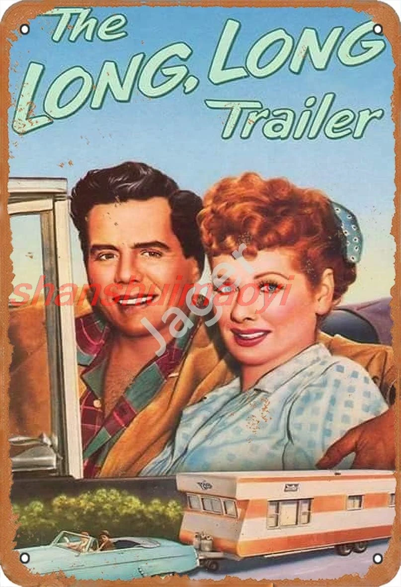 Jager The Long Trailer Ретро металлический декор настенная табличка винтажная жестяная