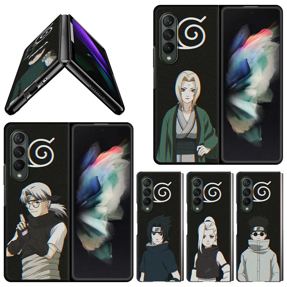

Phone Case For Samsung Galaxy Z Fold3 5G Smartphone Cover for Galaxy Z Fold 3 ZFold3 Black Hard Coque Naruto Haruno Family