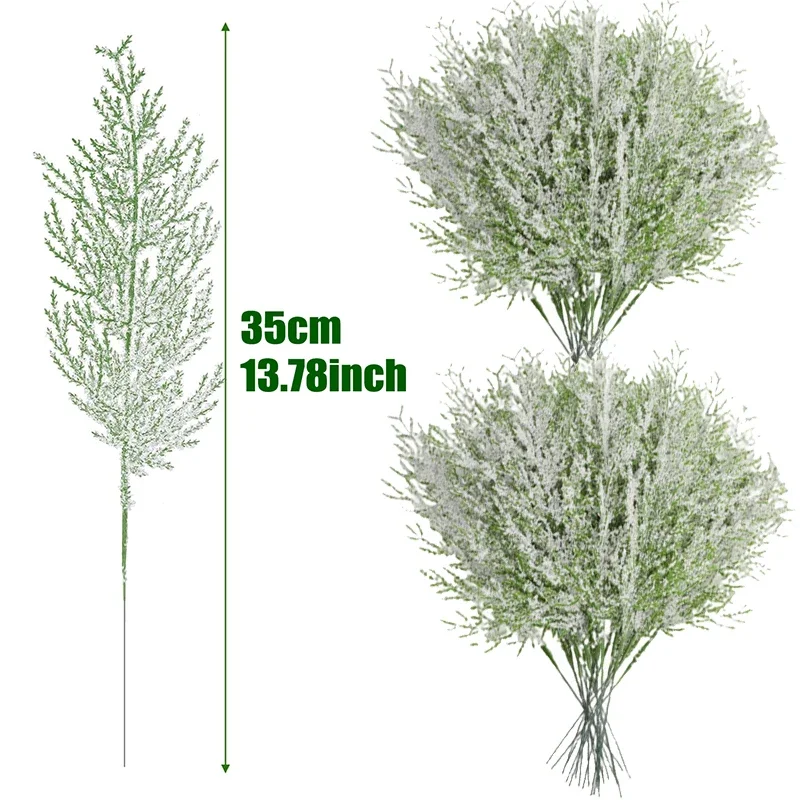 Искусственные сосновые ветки из пластика 35 см