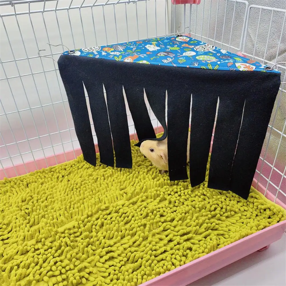 

Hamster Hammock Tent Nest Bed Hideout House Cage Accessories With Tassels For Rabbit Squirrel Hedgehog Guinea Pig