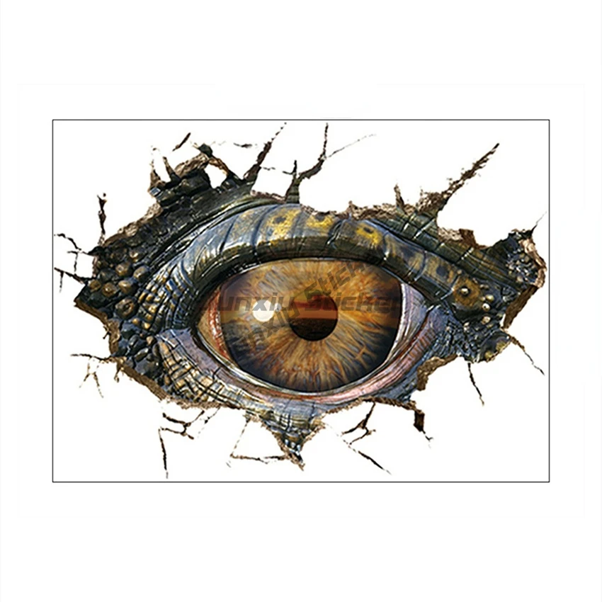 Автомобильная виниловая наклейка яркие крокодиловые глаза самоклеящаяся