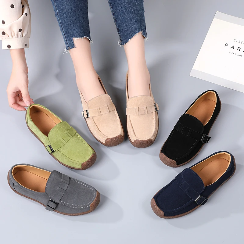 Women Casual Shoes Fashion Platform Low-top Women Single Flats 2023 Summer New Candy Color  Sapatos Femininos Gig Size