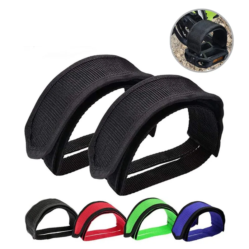 

2Pcs Bicycle Pedal Straps Toe Clip Strap Belt Adhesivel Bike Pedal Tape Fixed Gear Cycling Fixie Cover Cycling accessories