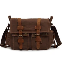 vintage mens crossbody bags high quality canvas shoulder bags for male briefcase casual laptop bags travel mens messenger bag