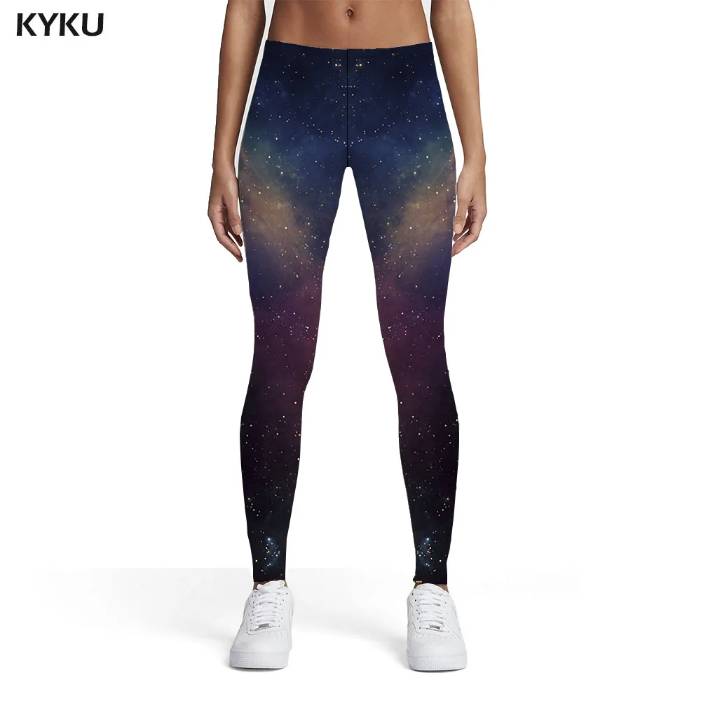 

KYKU Galaxy Leggings Women Universe Sexy Space Sport Nebula Printed pants Womens Leggings Pants Casual Bodybuilding Skinny