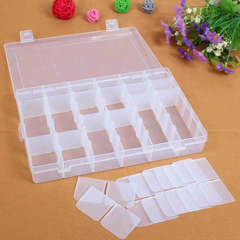 

with Removable Compartments Smooth Surface 36 Grids Anti-deformation Bead Storage Case for Threads
