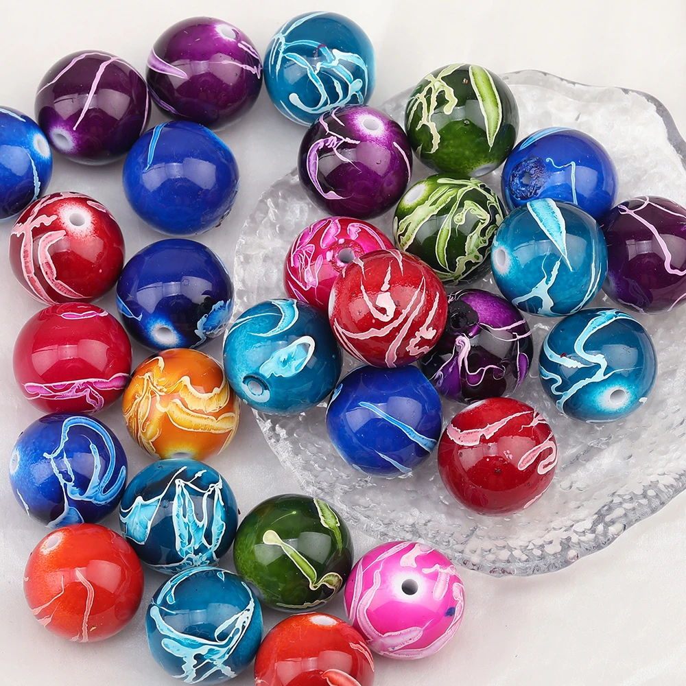 

Cordial Design 20MM 100PCS Clearance/Acrylic Beads/DIY Making/ DIY Parts/Jewelry Findings & Components/Hand Made/Printed Beads