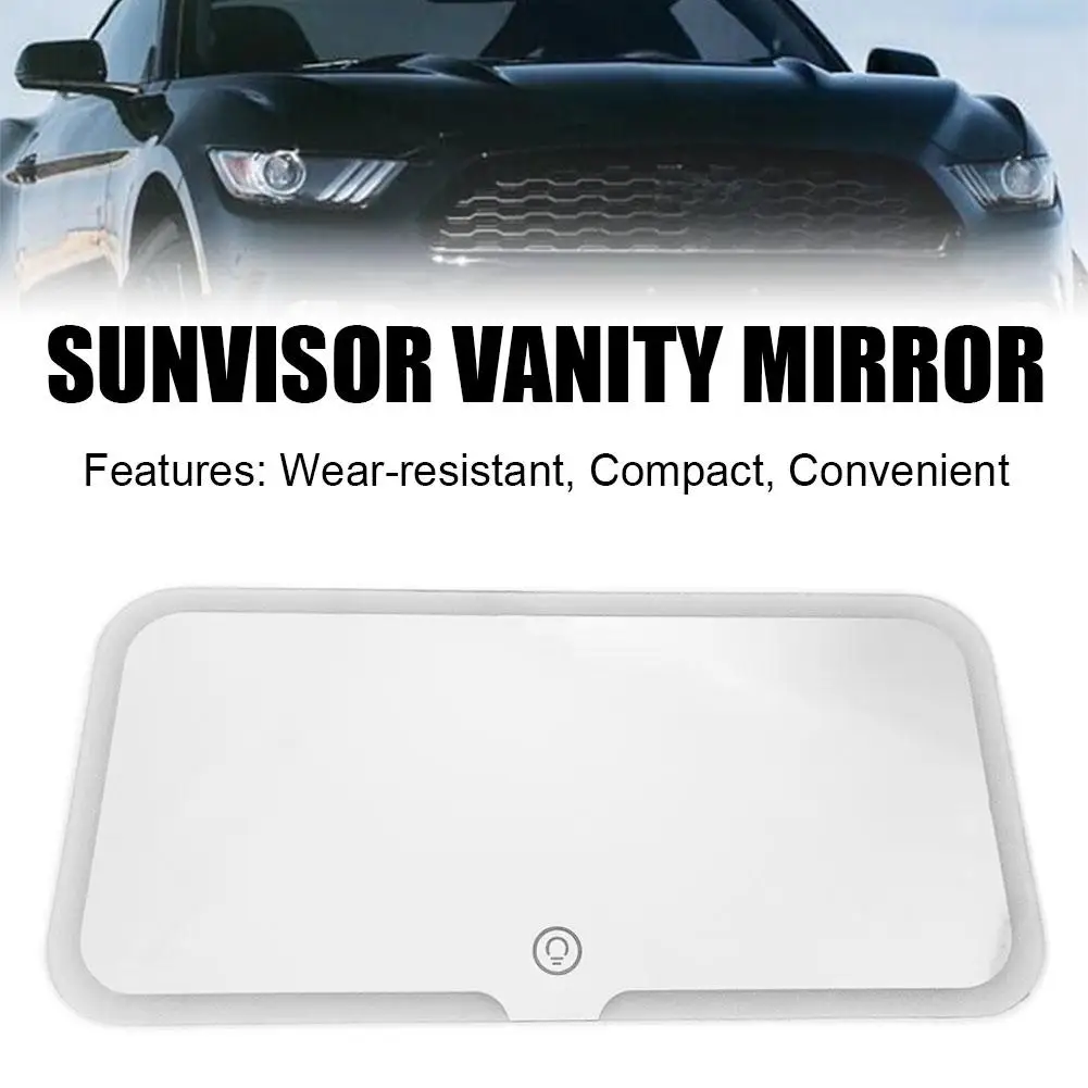 

3 Led Light Modes Stepless Dimming Visor Makeup Mirror Cosmetic Sensor Car Screen Vanity Large Rechargeable Mirror Mi C1c0