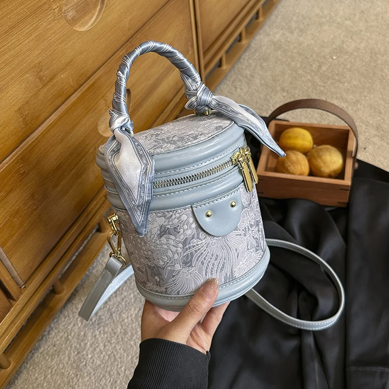 

Женская сумка-тоут в этническом стиле, маленький жаккардовый саквояж на плечо с вышивкой, миниатюрная сумочка кросс-боди на молнии, в стиле ретро
