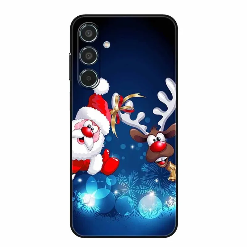 Рождественские чехлы для телефонов Samsung Galaxy M54 M34 M14 M52 M23 5G Silicon TPU Funda GalaxyM54 M 54 34 52