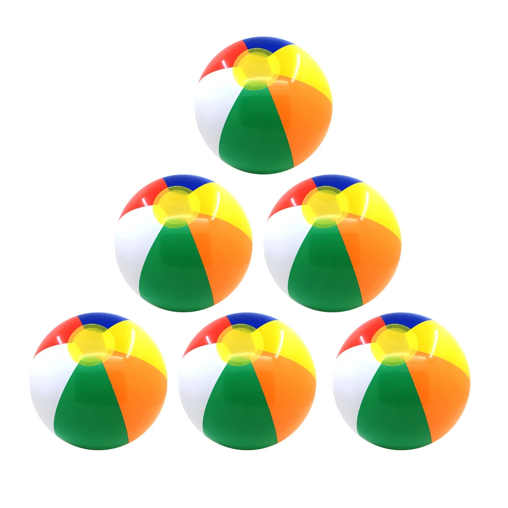 

6 Pcs Colorful Inflatable Beach Water Pool Toys for Kids Children