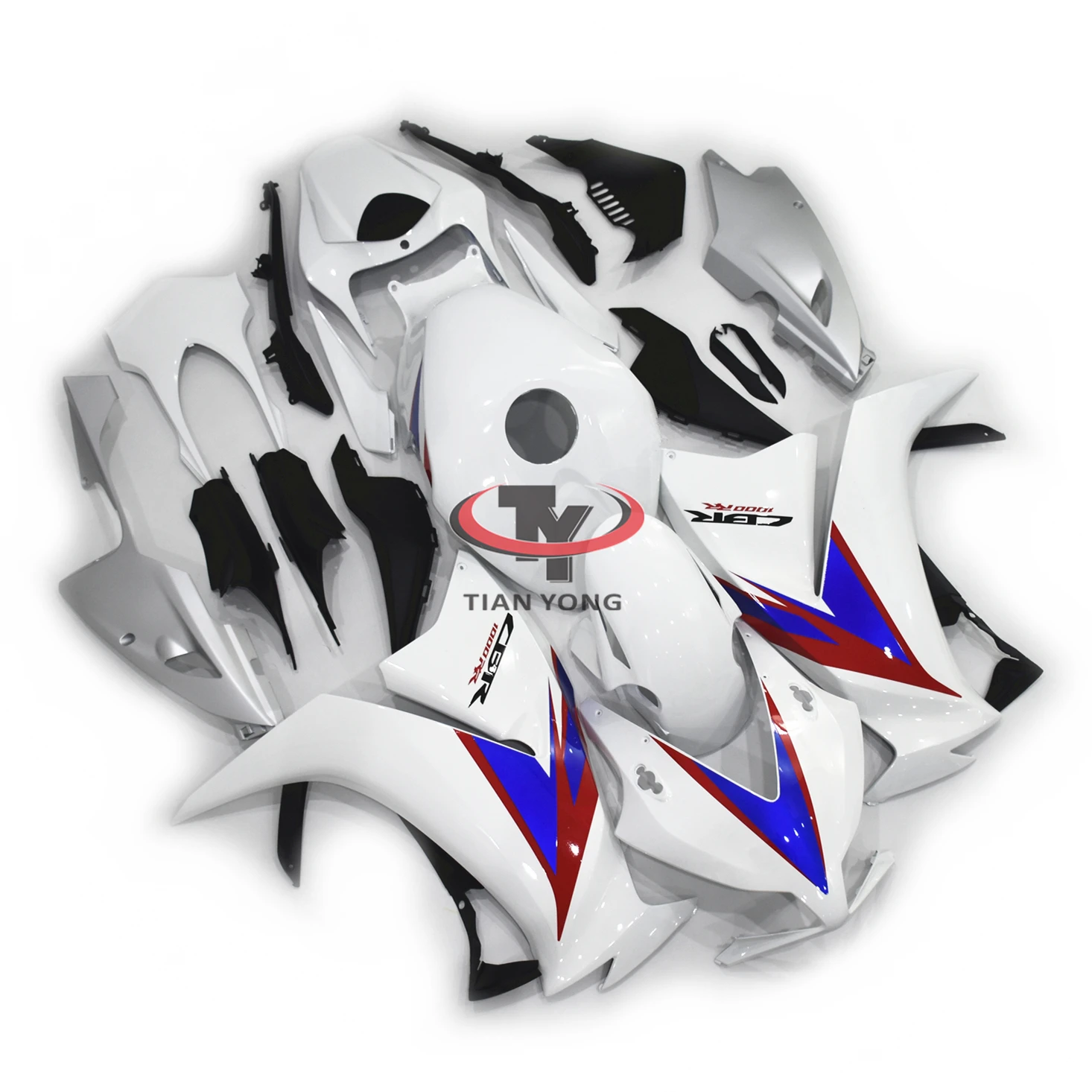 Кузов капот яркий Красный Синий Серебряный цветок мотоцикл для CBR1000RR
