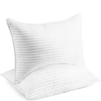 100 cotton pillow bedroom bed sleep cervical pillow middle high pillow core thickened pillowcase machine wash quilt cover white