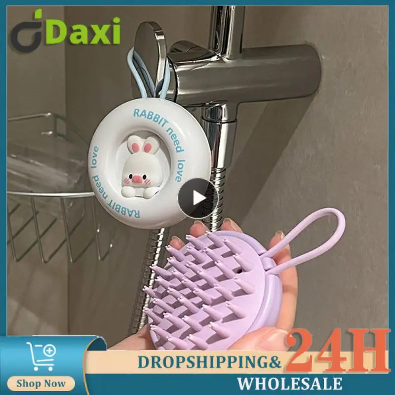 

Removable Massage Comb Soft Brush Teeth Abs Silicone Silicone Massage Shampoo Comb Peace Of Mind And Comfort Shampoo Comb
