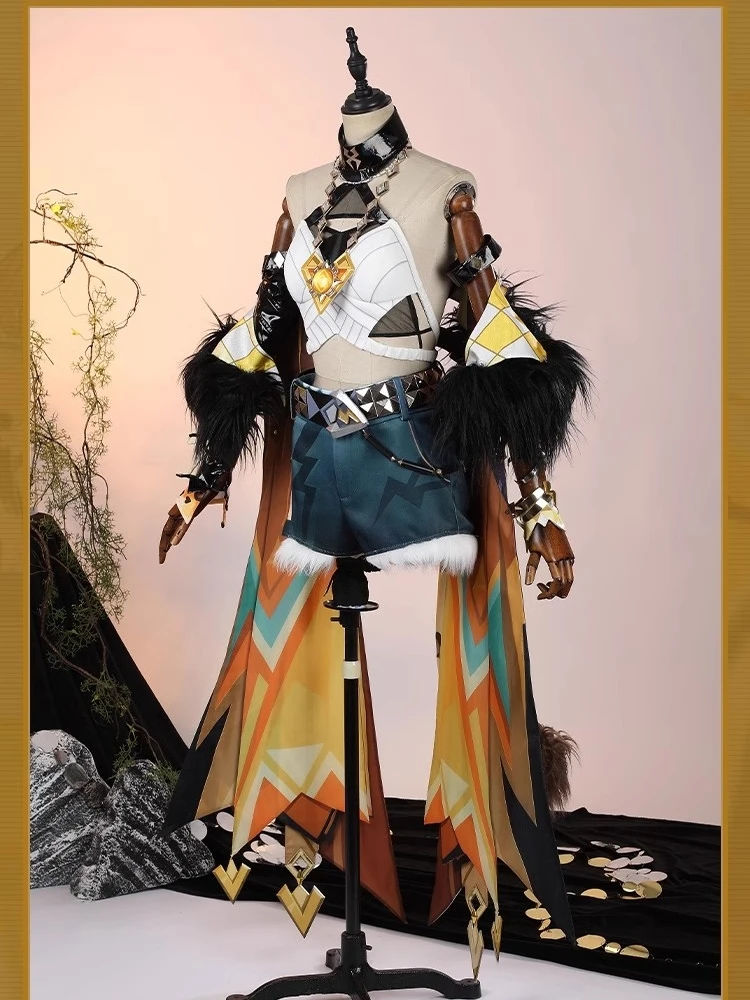 Xilonen Косплей Костюм Genshin Impact Аниме Женская Модная Униформа Полный Комплект