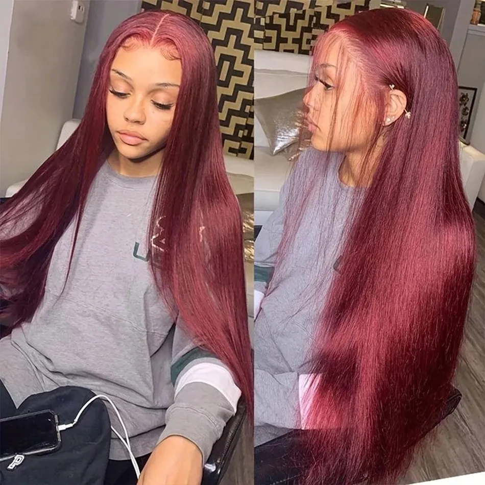 Рисунок 2 - 99J, бордовые перуанские прямые волосы