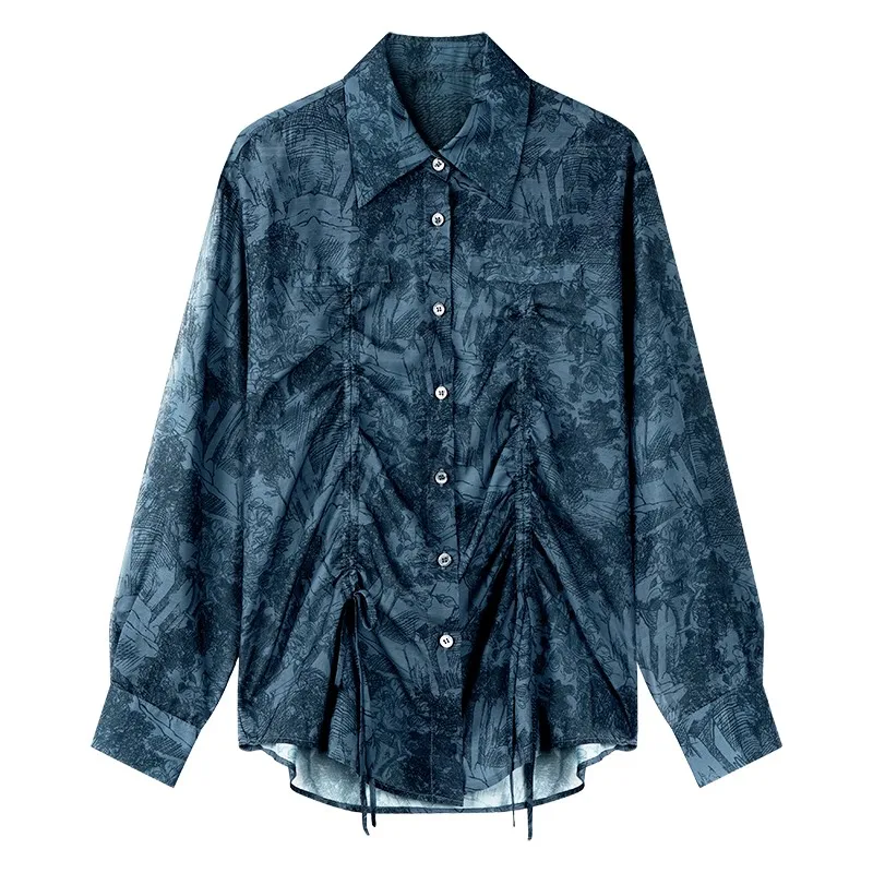 [Специальное предложение в новичку] Женские рубашки с лацканами Thesealife Ouhai Life |