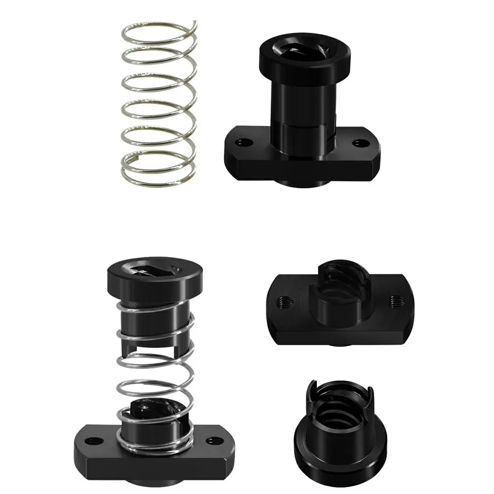 

T8 Anti-backlash Lead Screw Brass/POM Nut Used To Upgrade Ender 3 CR-10 / Tornado/clone 3D Printer Part Anti-backlash Spring Nut