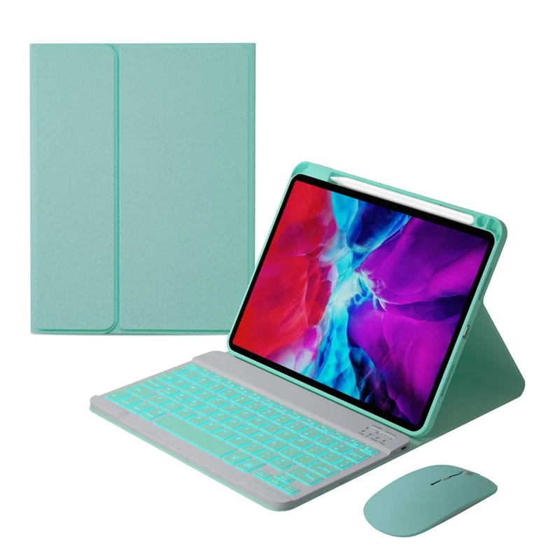 

Keyboard Case for IPad 10.2 Inch 7th 8th 9th Generation Air 3 Pro 10.5" Blacklight Arabic Russian Spanish Tablet Keyboard Cover
