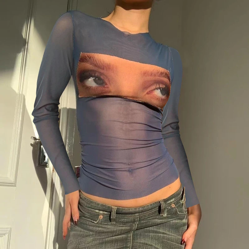 Женская винтажная облегающая футболка Gaono обтягивающая с коротким рукавом и