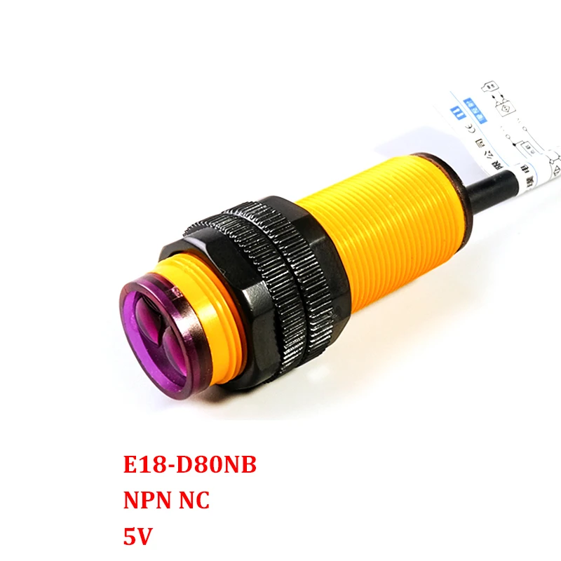 

E18-D80NK диффузный отражающий датчик NPN, нормально открытый датчик приближения, препятствие, 36 В