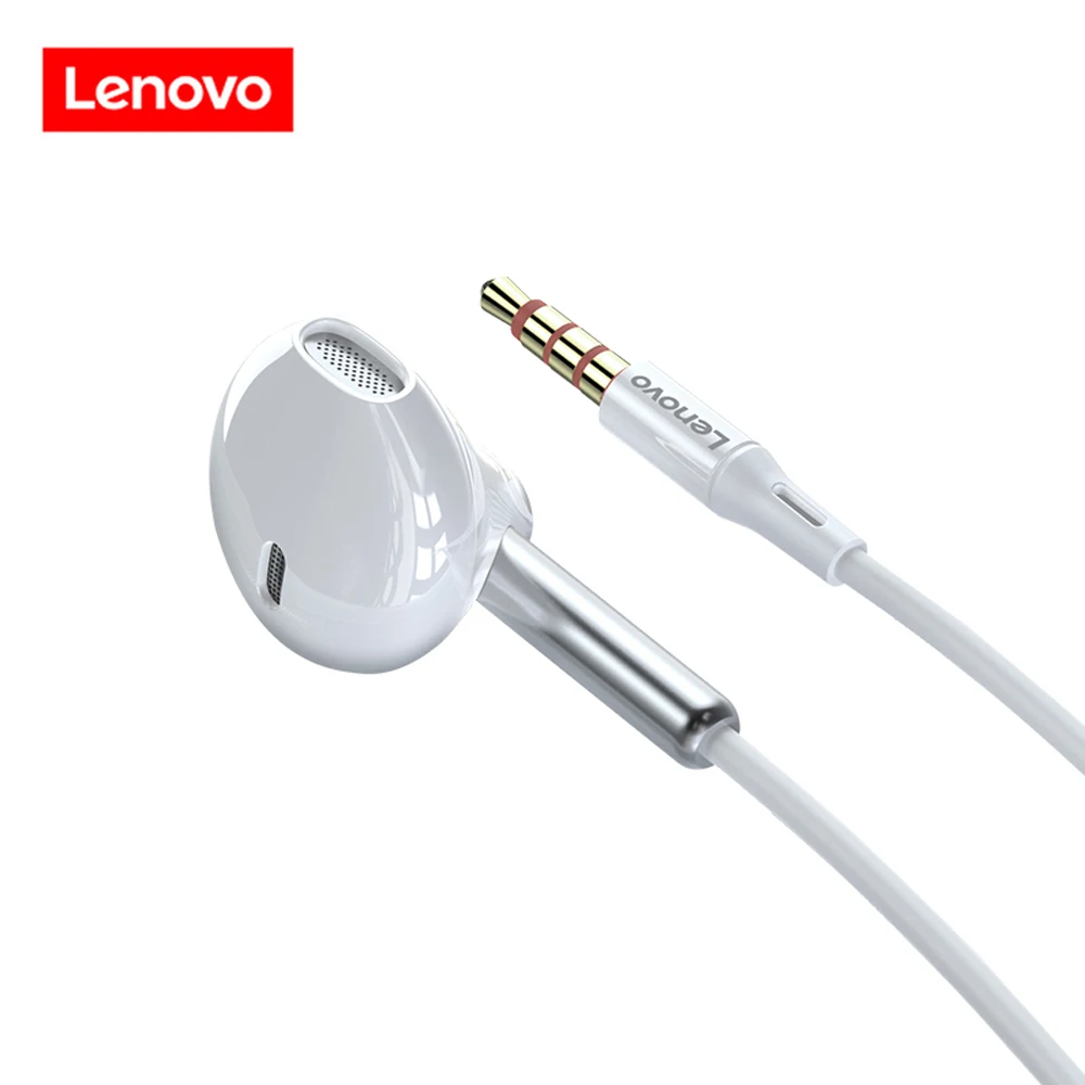 

Lenovo XF06 3.5mm Wired Headphones In-Ear Headset Stereo Music Earphone Smart Phone Earbuds In-line Control With Microphone
