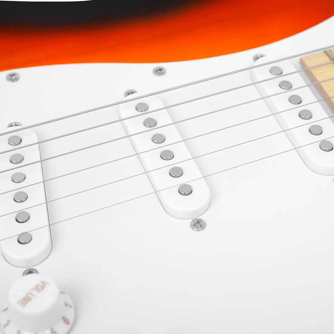 HK·LADE 6-струнная электрогитара с 22 ладами 39-дюймовый кленовый корпус ремешком для