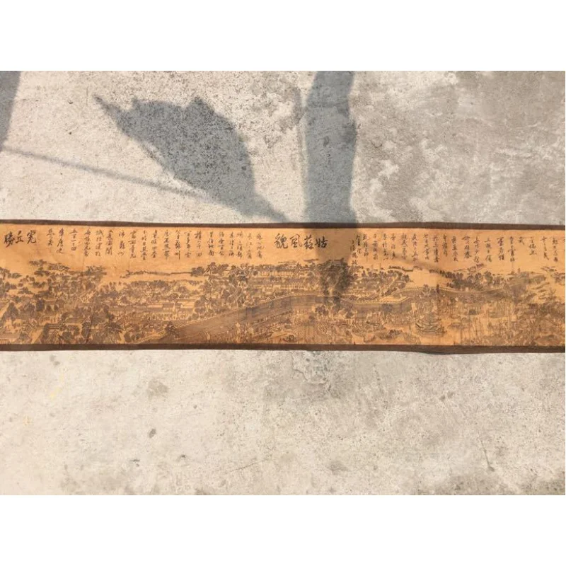 Антиквариат и картины оптом старинная знаменитость длинный свиток картина Gu Su
