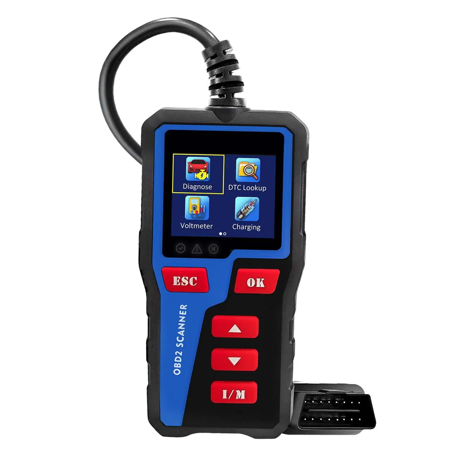 

OBD2 Scanner Plug Play Screen Display Enhanced Voltage Test Cars Code Reader