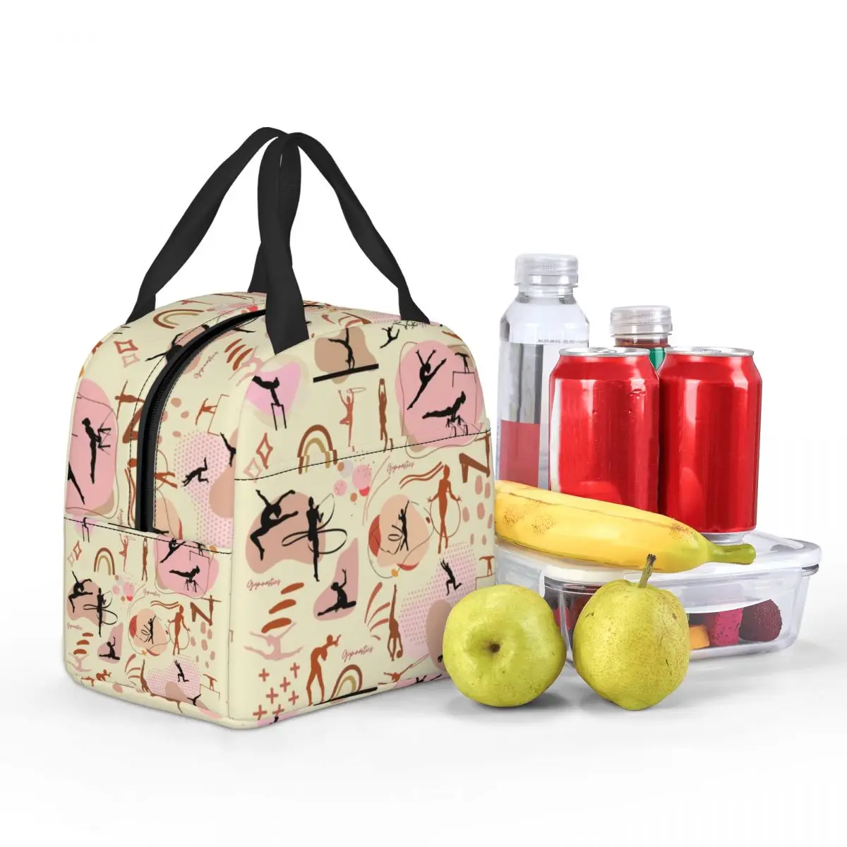 Изолированная сумка-тоут для обеда танцев художественной гимнастики женщин