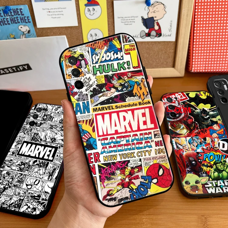 

Marvel Avengers Logo For Xiaomi Redmi Note 10 9 8 10S 10T 9S 9T 8T Pro 5G Redmi 10 9 9T 9A 9C 8 8A Phone Case Coque Carcasa