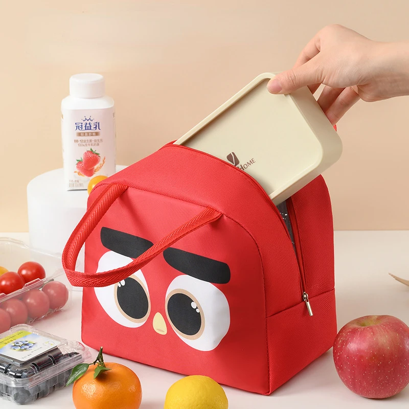 

Cartoon Canvas Lunch Bags For Kids Girls Boy's Portable Insulated Thermal Cooler Bento Lunch Box Tote Picnic Storage Bag Pouch